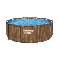 Бассейн каркасный Steel Pro, 305&times;100 см, круглый, цвет рейка, 561VM Bestway