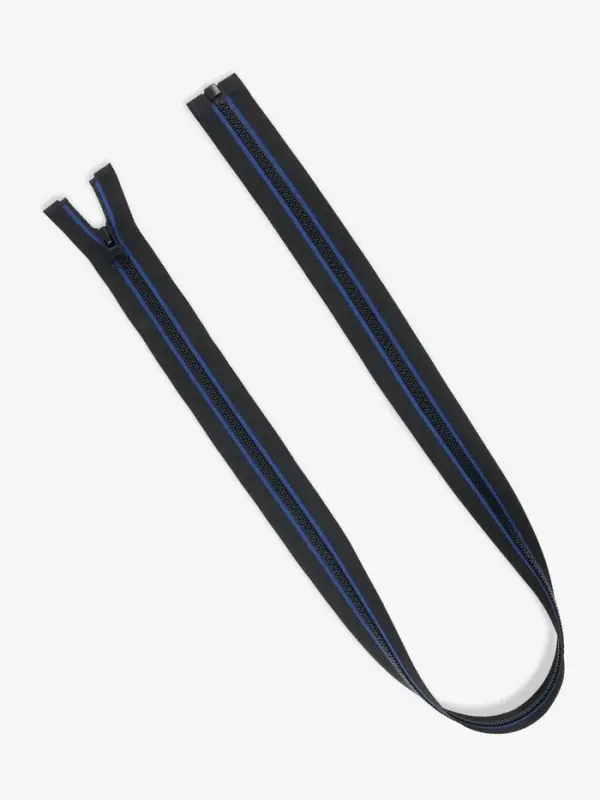 Молния &laquo;Трактор&raquo;, №5, разъёмная, замок автомат, 80 см, чёрная, синяя