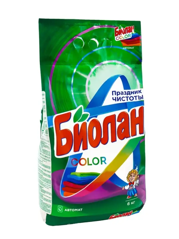Порошок стиральный &laquo;Биолан&raquo; Автомат Color, 6000 г