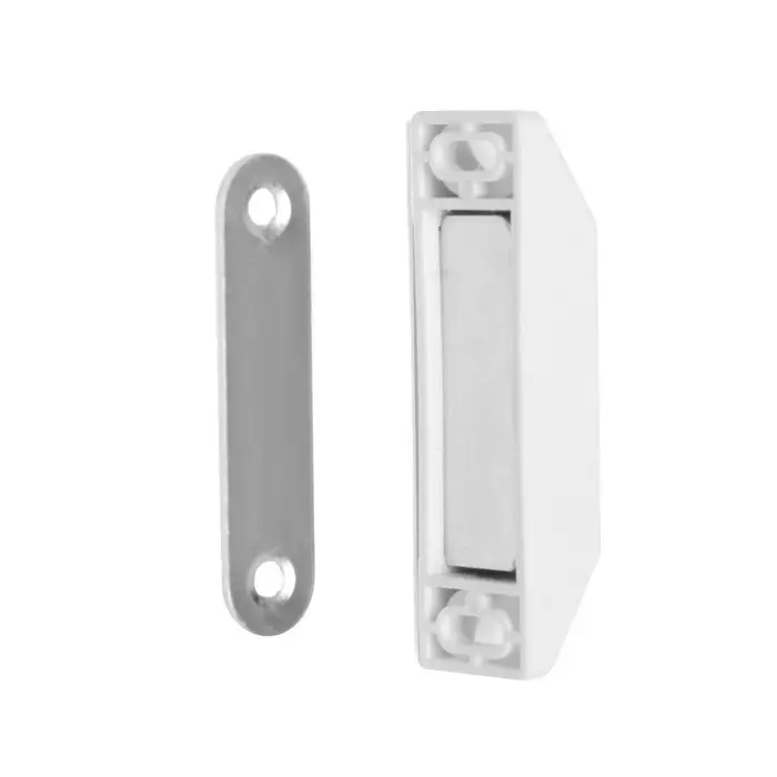 Магнит мебельный M002W, 60×13, средний, белый