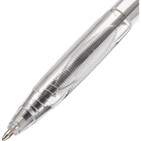 Ручка шариковая автомат. прозр.корп, 0,7мм синий