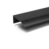 Ручка профильная мебельная торцевая CAPPIO RT002BL, L=120 мм, м/о 96 мм, чёрная