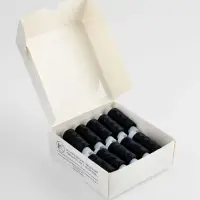 Нитки 35ЛЛ, 200 м, чёрные №6818