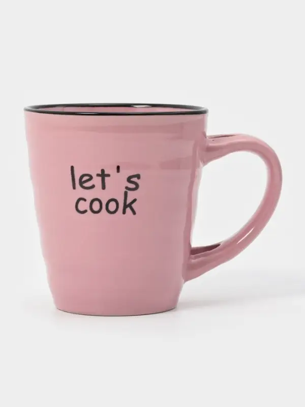 Кружка Доляна &laquo;Ноель&raquo;, 280 мл, керамика, розовая