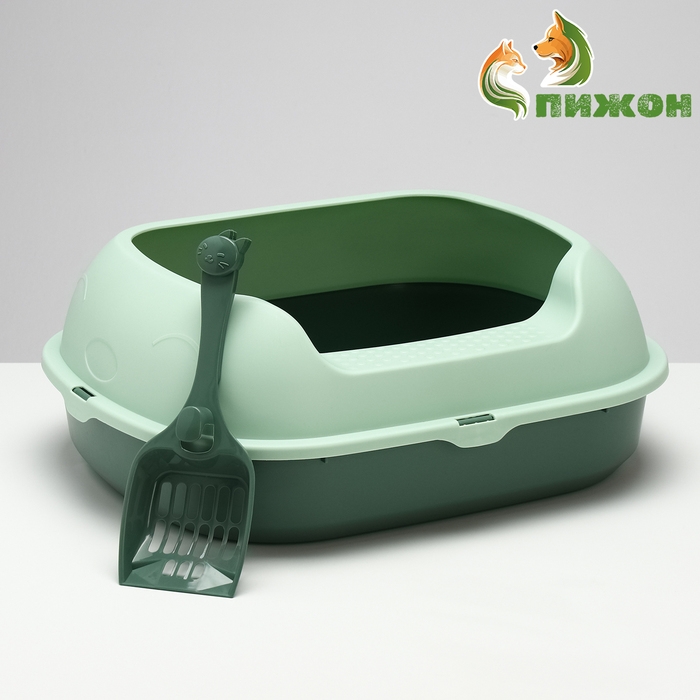 Туалет с бортом 46 х 38 х 18 см, зелёный Туалет с бортом 46 х 38 х 18 см, зелёный