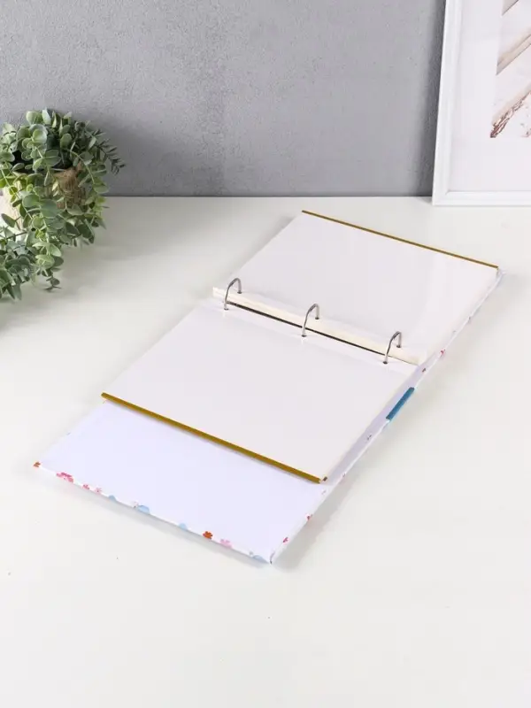 Фотоальбом 50 магнитных листов 23X28см, Фотоальбом 50 магнитных листов 23X28см, "Малыш в голубой шапочке", пер-т 3-кольца