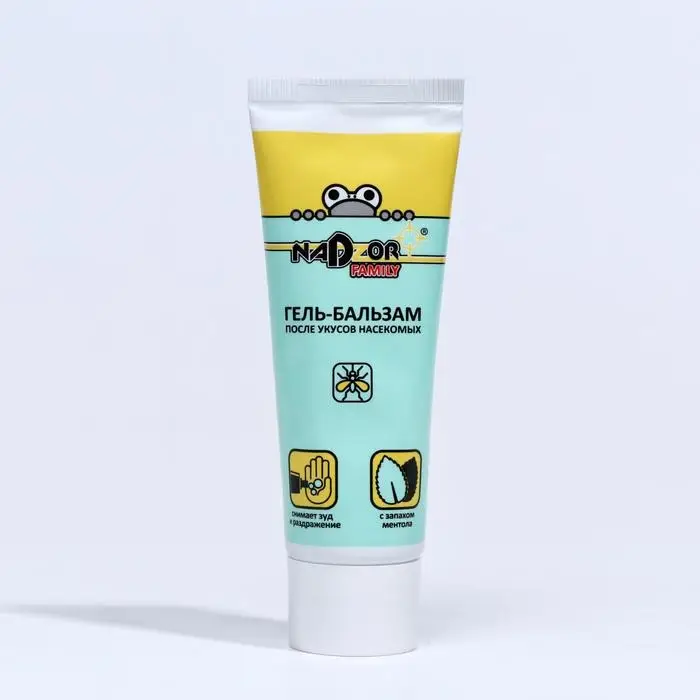 Гель-бальзам после укусов насекомых Nadzor, с запахом ментола, 30 мл