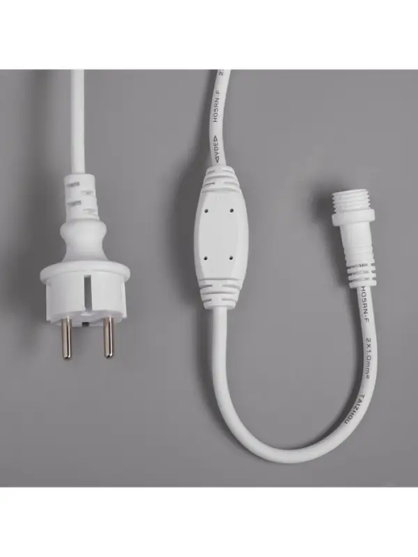Гирлянда &laquo;Бахрома&raquo; 3&times;0.6 м, IP65, УМС, белая нить каучук, 108 LED, свечение тёплое белое, 220 В