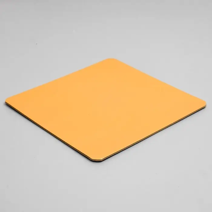 Подложка для торта усиленная, 26&times;26 см, золото - жемчуг, 3.2 мм