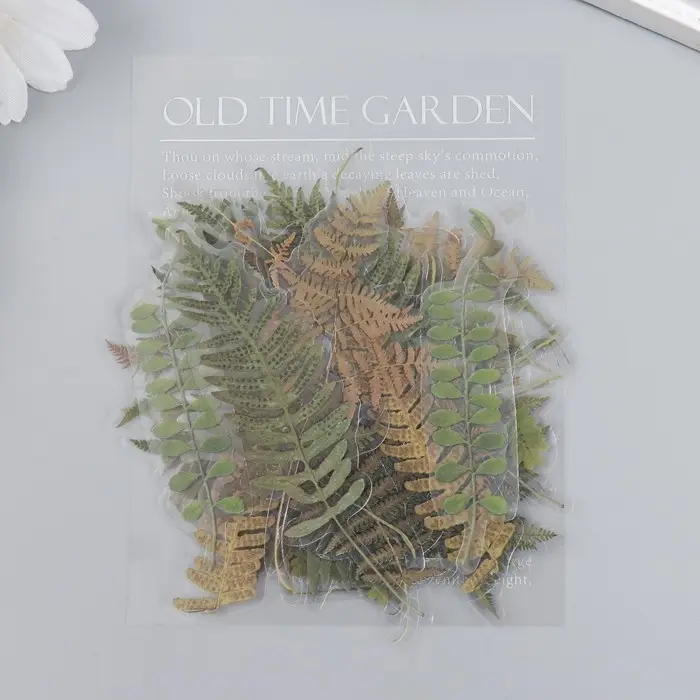 Наклейки для творчества "Пальмовые листья" набор 40 шт 12х9 см Наклейки для творчества "Пальмовые листья" набор 40 шт 12х9 см