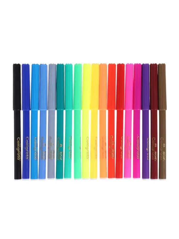 Фломастеры 18 цветов, Calligrata TOP, в картонной коробке