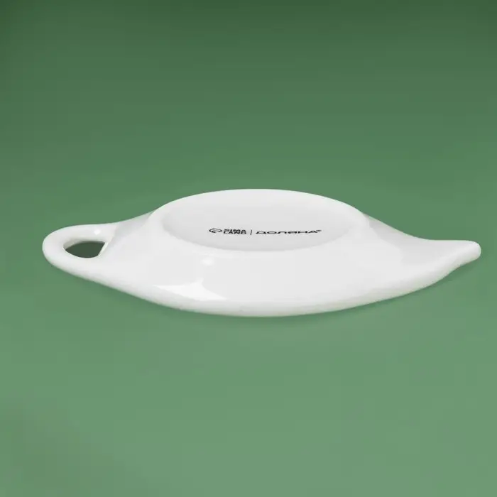 Новогодняя подставка под чайный пакетик Доляна «Приближение чуда», керамика, 12×9,5 см, цвет белый Новогодняя подставка под чайный пакетик Доляна «Приближение чуда», керамика, 12×9,5 см, цвет белый