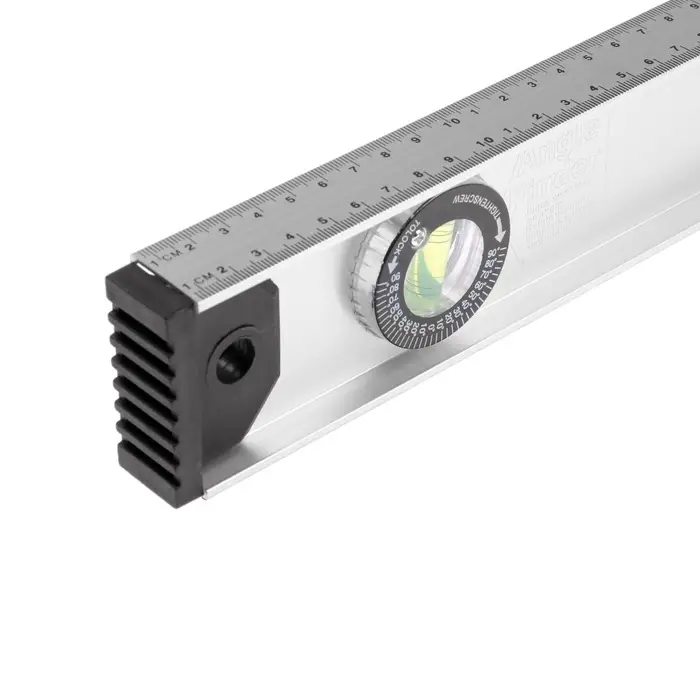 Уровень алюминиевый ТУНДРА &laquo;Рельс&raquo;, 3 глазка (1 поворотный), 600 мм