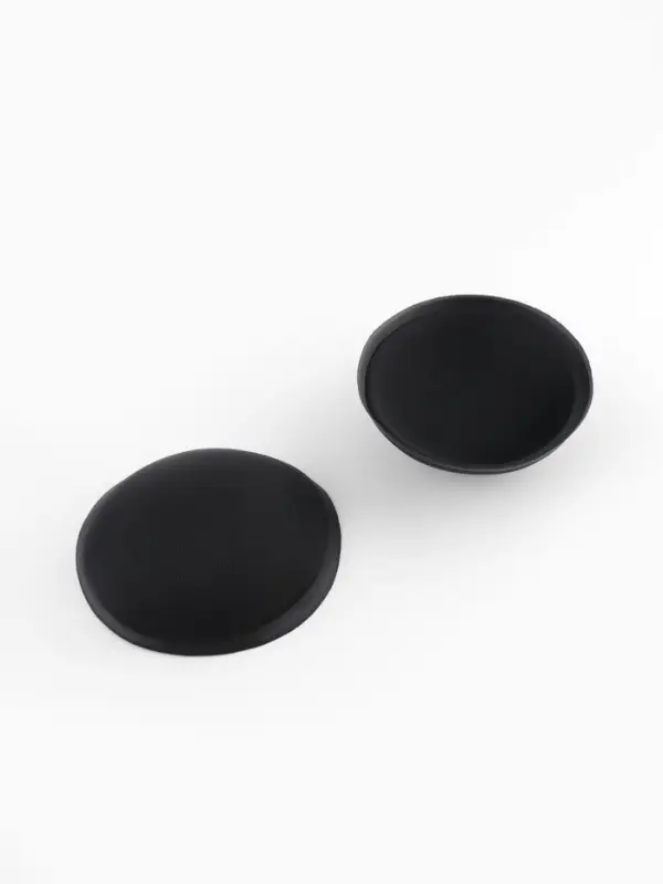 Чашки для бюстгальтера &laquo;Круг&raquo;, L (48), d=14.5 см, пара, чёрные