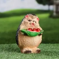 Садовая фигура из гипса &laquo;Ёжик с ягодами&raquo;,12&times;10&times;16 см