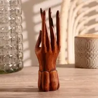 Подставка для колец дерево "Рука роспись" 20 см