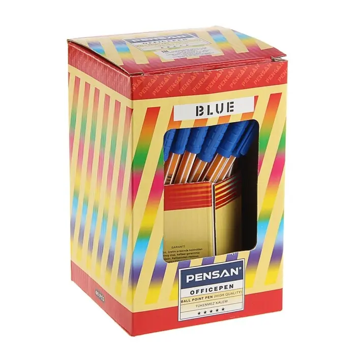Ручка шариковая Pensan Officepen, синий стержень, узел 1 мм, на масляной основе