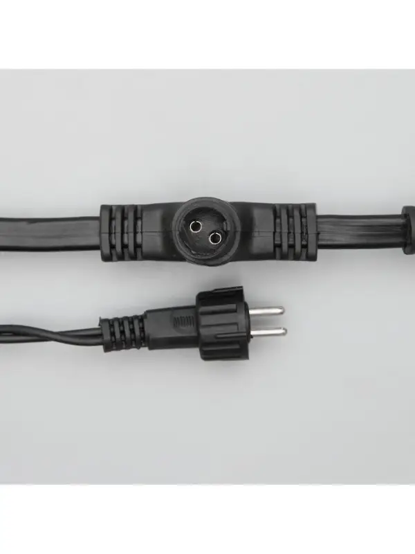 Гирлянда &laquo;Занавес&raquo; 2&times;6 м, IP44, УМС, тёмная нить, 1440 LED, свечение белое, мерцание, 220 В