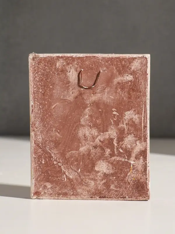 Икона &laquo;Георгий Победоносец&raquo;, с подвесом, 12&times;10&times;2 см, гипс, роспись