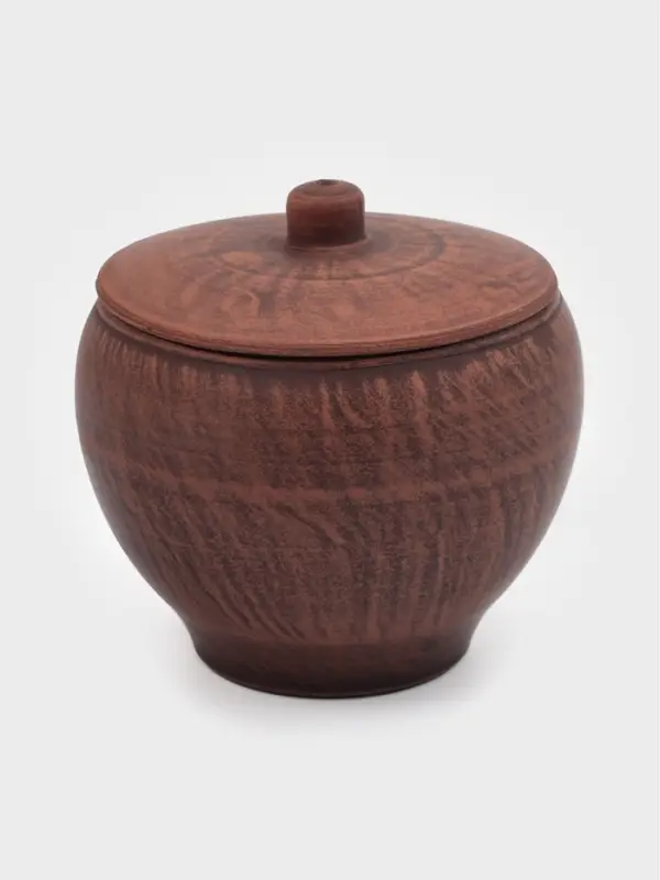 Горшок для жаркого &laquo;Гладкий&raquo;, 550 мл, 10&times;12 см, красная глина