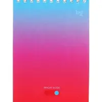 Блокнот А6, 60 листов в клетку, Bright monocolor, на гребне, МИКС