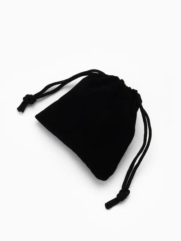 Набор мешочков подарочных 50шт. бархатный, 5,5*5,5, цвет чёрный (9911271)