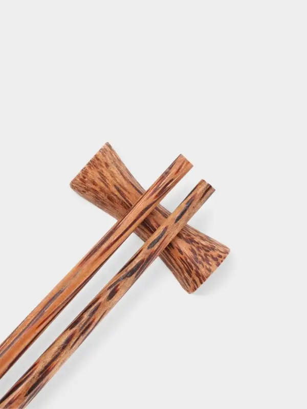 Палочки китайские &laquo;Трапеза&raquo;, 5 пар, 23&times;7.5&times;1.5 см, кокос