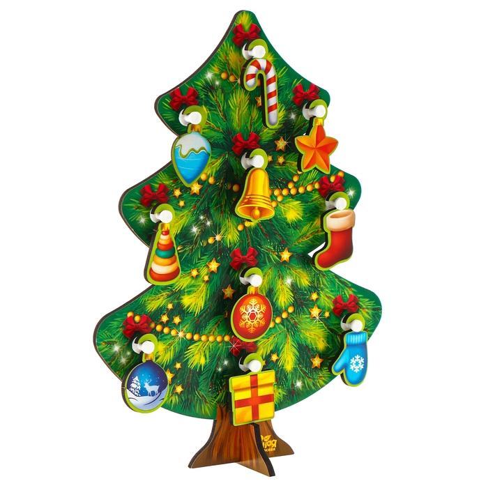 Новогодняя развивающая игрушка «Новый год! Ёлочка», 15 х 20 см Новогодняя развивающая игрушка «Новый год! Ёлочка», 15 х 20 см