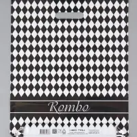 Пакет "Ромб, полиэтиленовый с вырубной ручкой 38х47 см, 60 мкм