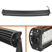 Фара (балка) светодиодная двухрядная изогн., 40LED, комбин. свет, 120Вт, 555х78х60мм, 12/24В, PRO