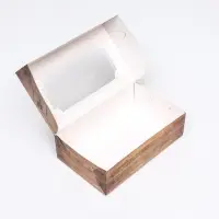 Коробка складная с окном под зефир &laquo;Проверенно&raquo;, 25&times;15&times;7 см