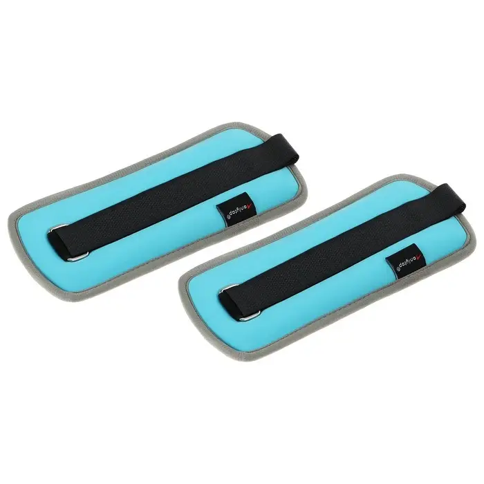 Утяжелители неопреновые ONLYTOP, 2 шт. &times; 0.25 кг, цвет голубой