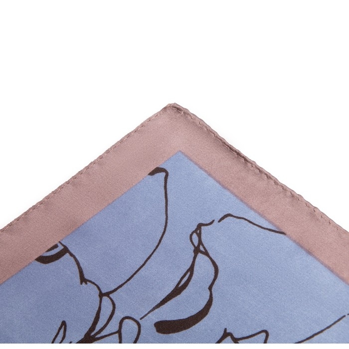 Платок текстильный, цвет жёлтый/синий, размер 70х70 Платок текстильный, цвет жёлтый/синий, размер 70х70