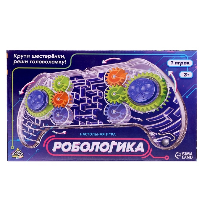 Логическая настольная игра для детей «Робологика», 1 игрок, 3+ Логическая настольная игра для детей «Робологика», 1 игрок, 3+