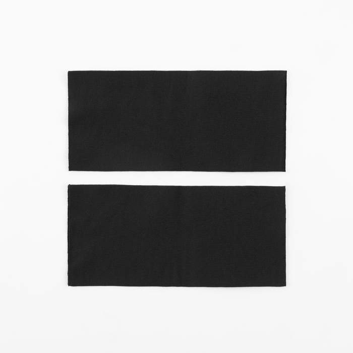 Манжета на рукав, 8 × 9 см, пара, 400г/м2, чёрные Манжета на рукав, 8 × 9 см, пара, 400г/м2, чёрные