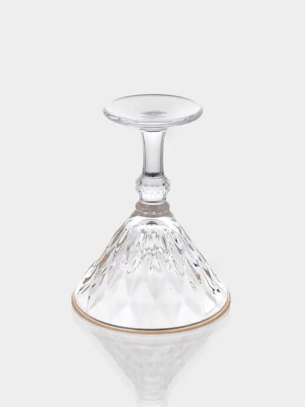 Набор бокалов для шампанского &laquo;Роскошь&raquo;, с золотой отводкой, 200 мл, размер одного бокала 11.6&times;14.5 см, 6 шт., стекло, прозрачный