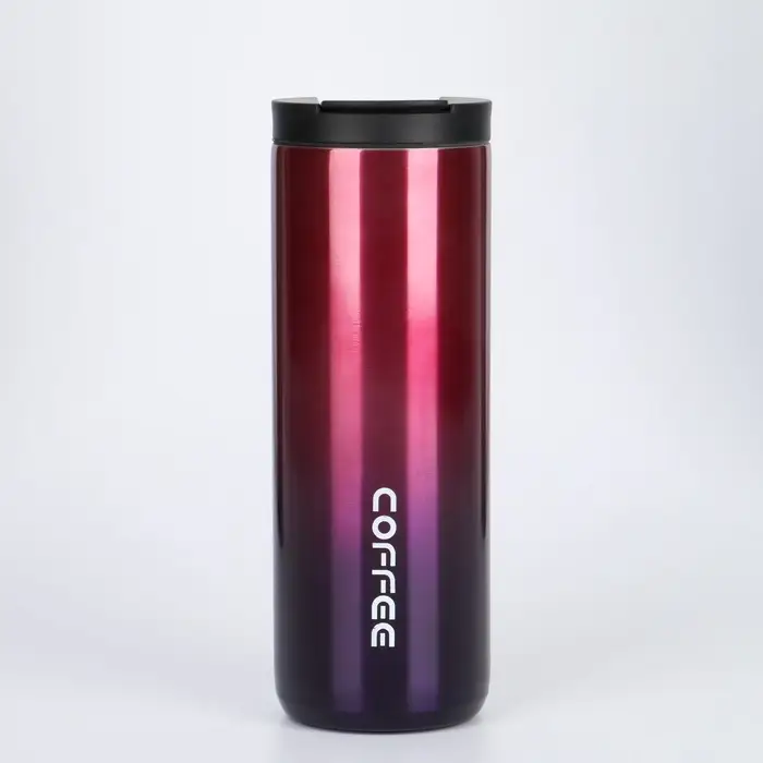 Термостакан Мастер К Coffee, 500 мл, сохраняет тепло 8 ч, нержавеющая сталь, розовая