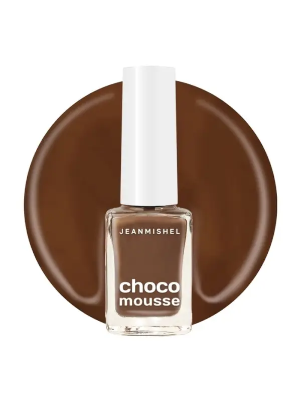 Лак для ногтей молочный шоколад Jeanmishel глянцевый тон 464, 6 мл