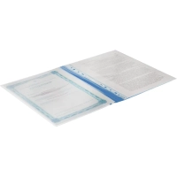 Скоросшиватель пластиковый Attache, карман, А4, син 10шт/уп, 0,12/0,16