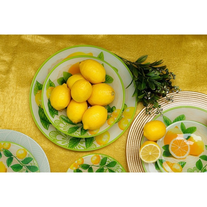 Салатник стеклянный Доляна «Дольче», 1,1 л, 22×5 cм