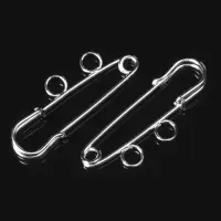 Булавка для подвесок PO-035 №01, 2 шт. 3.5&times;0.5 см, цвет серебро