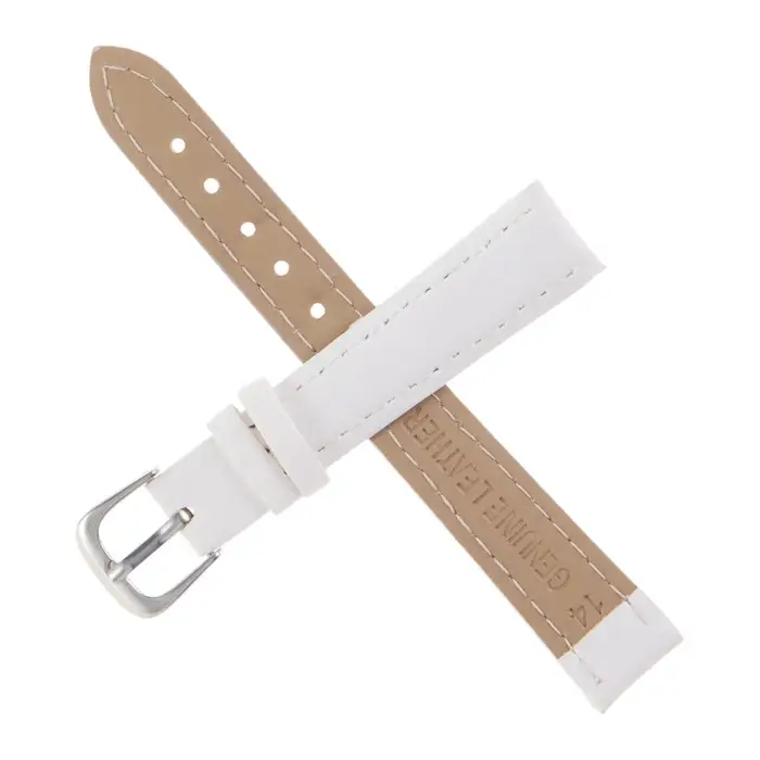 Ремешок для часов &laquo;Соломон&raquo;, 14 мм, натуральная кожа, длина 18 см, белый