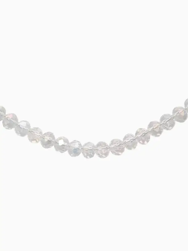 Чокер из бисера &laquo;Хрусталь&raquo;, разноцветный в серебре, 36 см + 5 см доп, цепочка