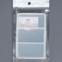 Органайзер для хранения мелочей, 3 ячейки, 11&times;7&times;2.5 см, прозрачный