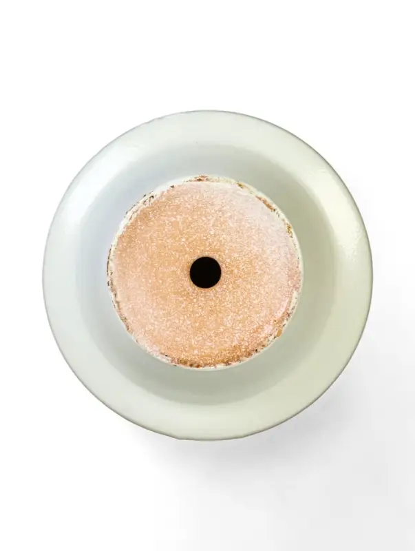 Горшок цветочный с поддоном 0,9 л, керамика  Горшок цветочный с поддоном 0,9 л, керамика "Листья" (М)