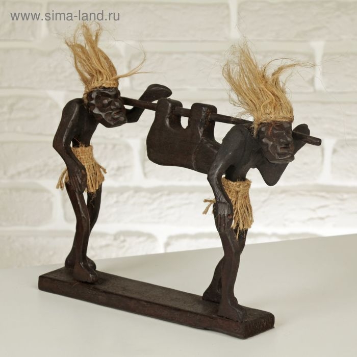 Сувенир «Аборигены на охоте», 22 см, дерево Сувенир «Аборигены на охоте», 22 см, дерево