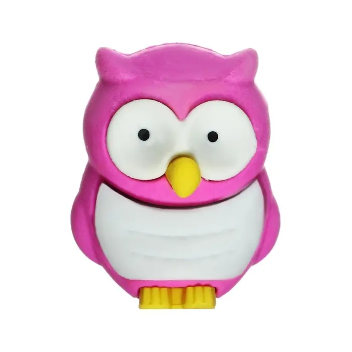 Ластик фигурный &laquo;Сова&raquo;, в блистере, МИКС (штрихкод на штуке)