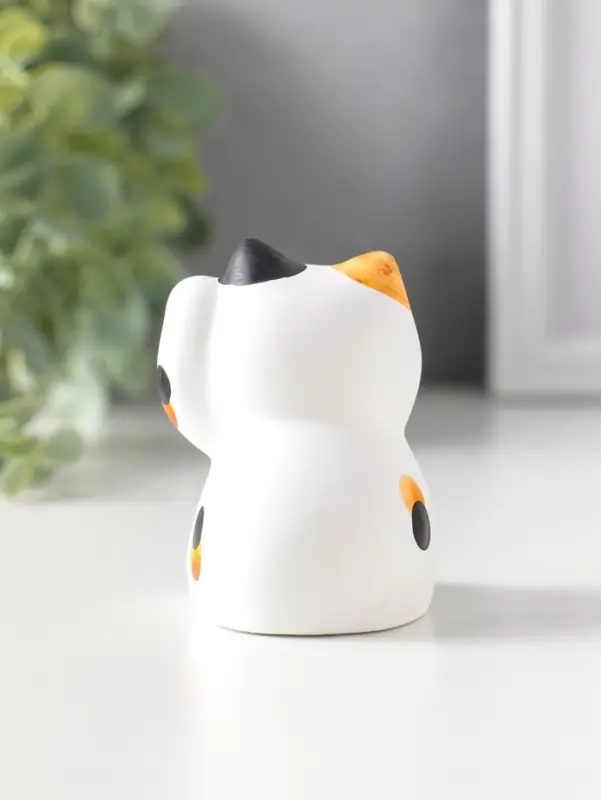 Сувенир керамика "Котик Манэки-нэко пятнистый" 5,3х7,3х6 см