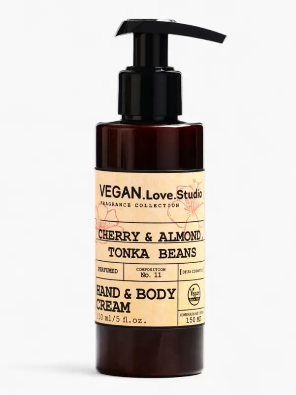 Набор женский VEGAN.Love.Studio  Набор женский VEGAN.Love.Studio "Cherry,Almond,Tonka Beans": гель для душа 300 мл + крем-лосьон 150