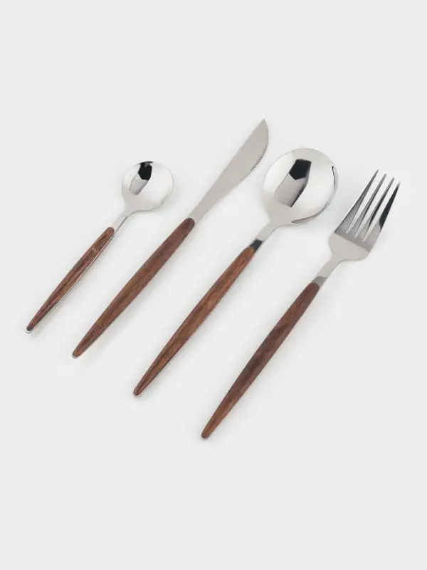 Столовые приборы Magistro &laquo;Древо&raquo;, 4 предмета, нержавеющая сталь, цвет металла серебряный